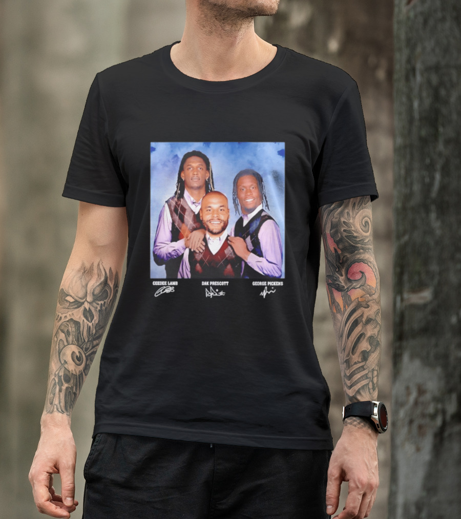 CeeDee Lamb Dak Prescott George Pickens Dallas Cowboys Pittsburgh Steelers Step Brothers T-Shirt