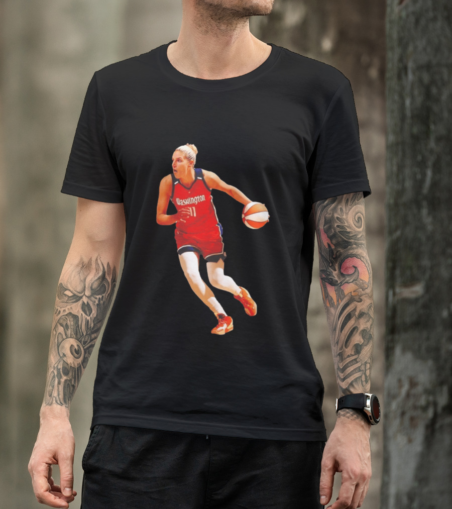 Elena Delle Donne Washington Mystics Basketball Hall Of Fame Player 11 T-Shirt