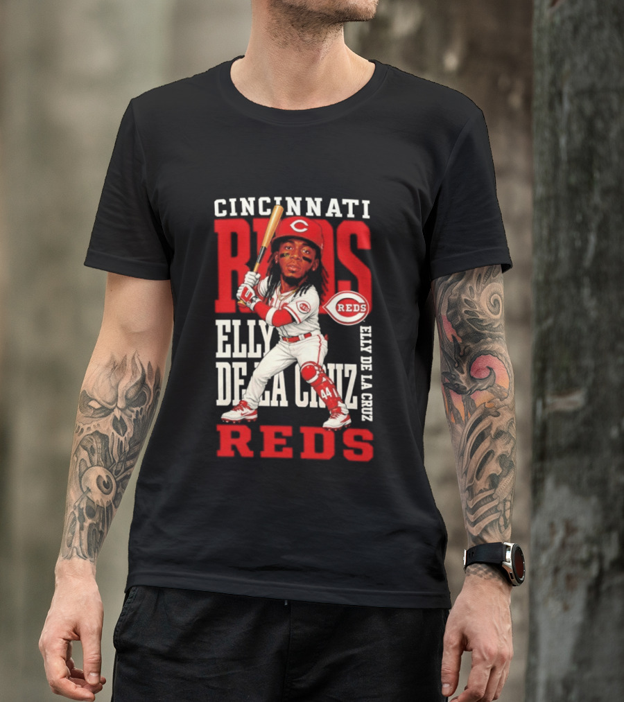 Cincinnati Reds Elly De La Cruz 2026 MLB Season Caricature T-Shirt