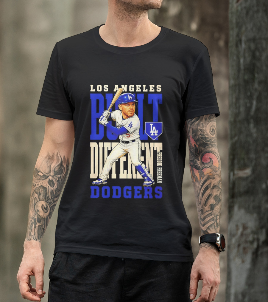 Los Angeles Dodgers Built Different Freddie Freeman MLB T-Shirt