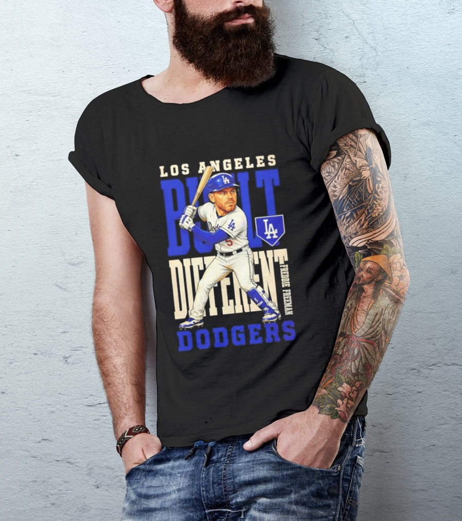 Los Angeles Dodgers Built Different Freddie Freeman MLB T-Shirt