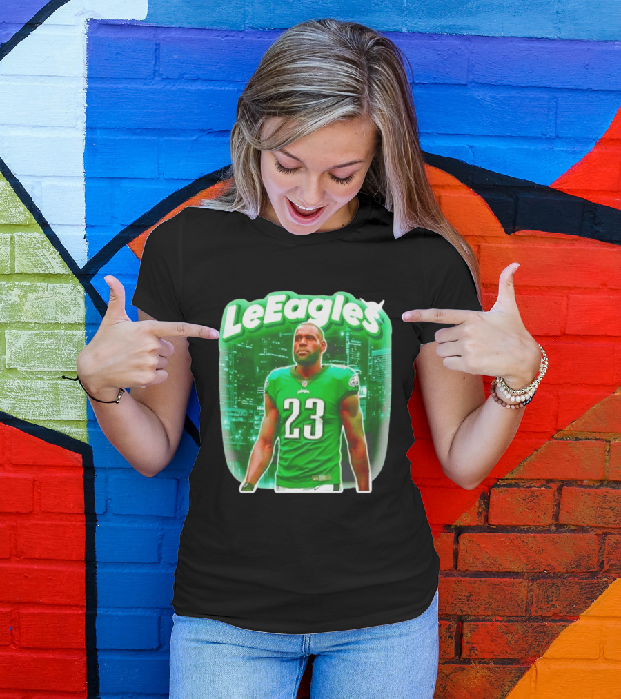 LeBron James LeEagles Philadelphia Eagles 23 Jersey T-Shirt