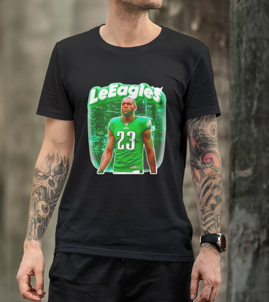 LeBron James LeEagles Philadelphia Eagles 23 Jersey T-Shirt