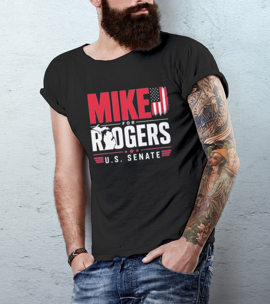 Mike Rogers U.S. Senate Campaign American Flag T-Shirt