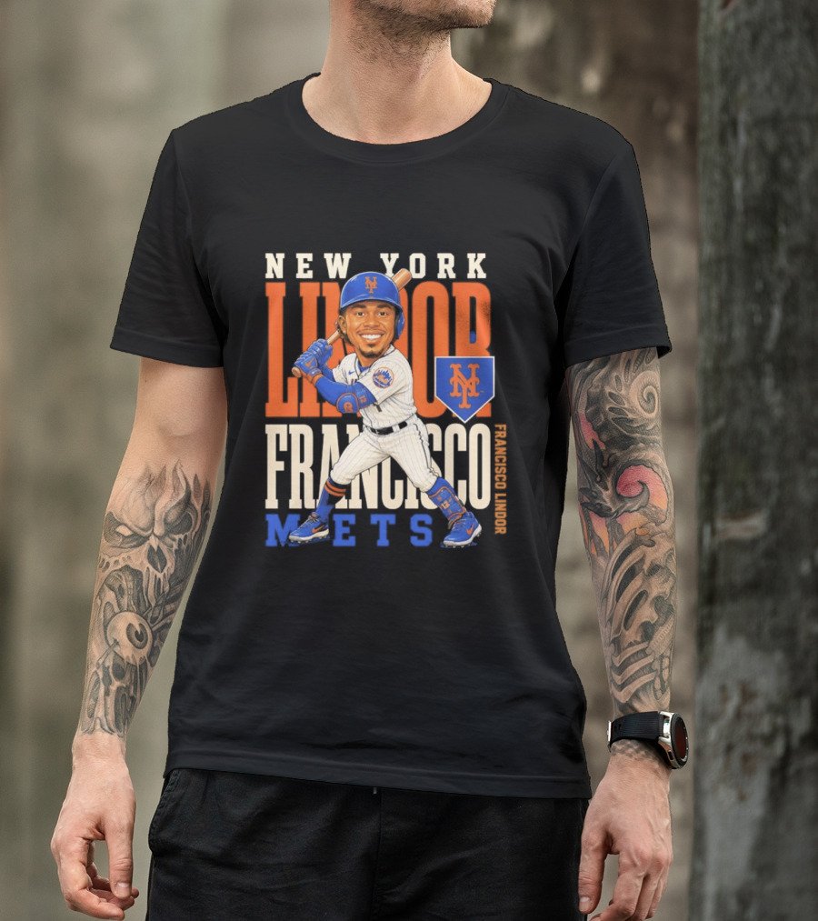 New York Mets Francisco Lindor Character 2026 MLB Season T-Shirt