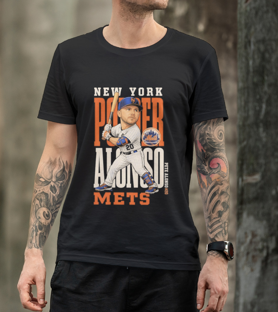 New York Mets Pete Alonso Power 2026 MLB Season T-Shirt