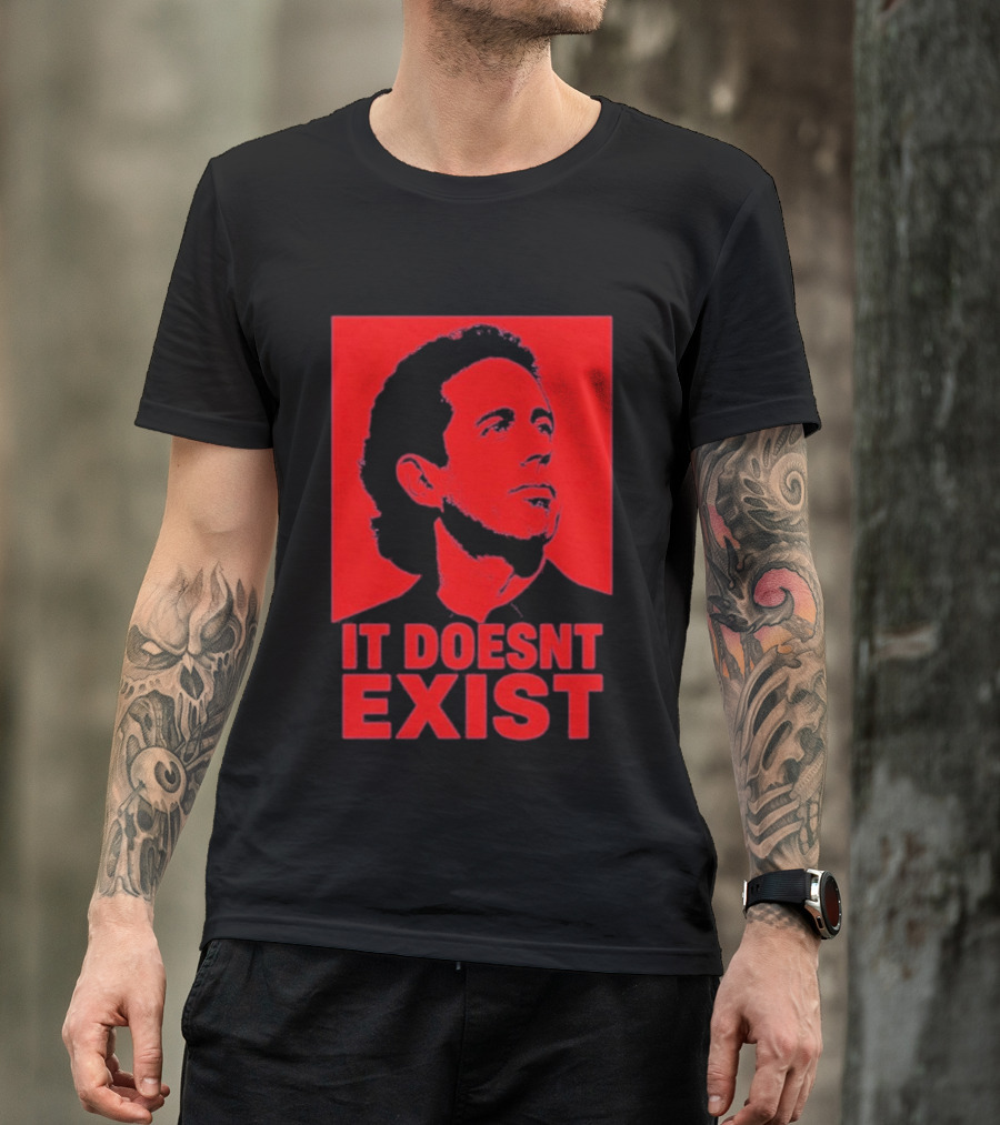 Jerry Seinfeld It Doesn't Exist Bold Red T-Shirt