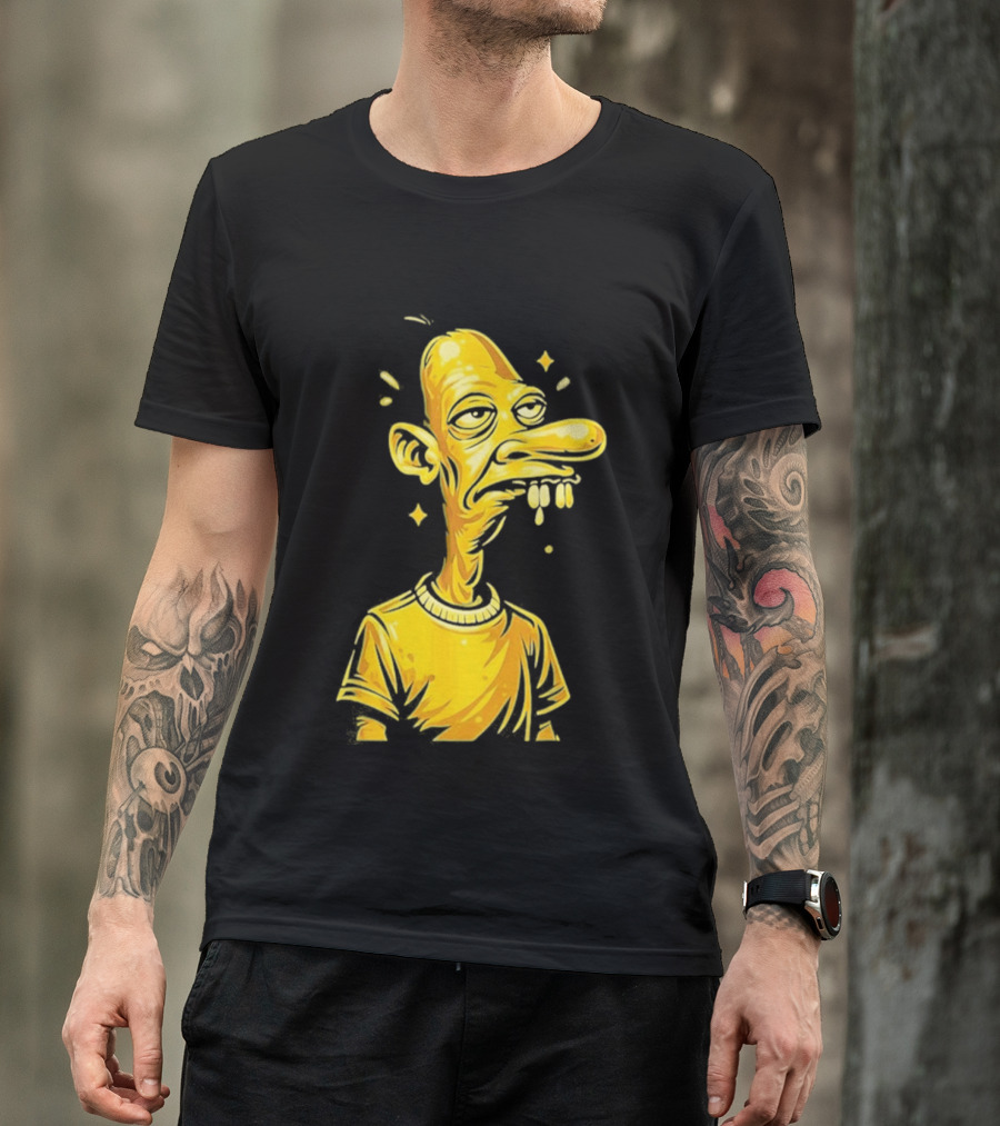 Neegy Manny Gold Statue Cartoon Character Original T-Shirt