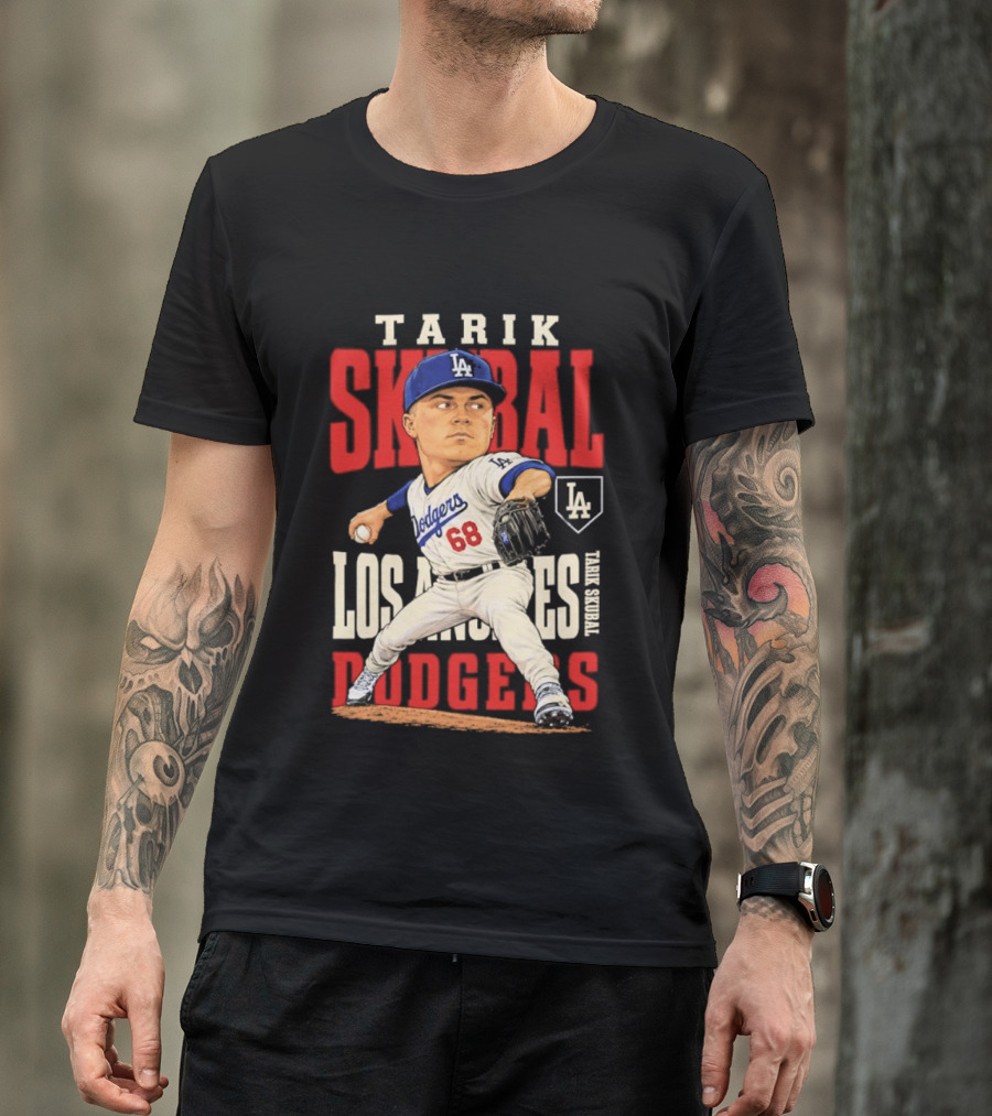 Tarik Skubal Los Angeles Dodgers 2026 MLB Season Dodgers 68 Caricature T-Shirt