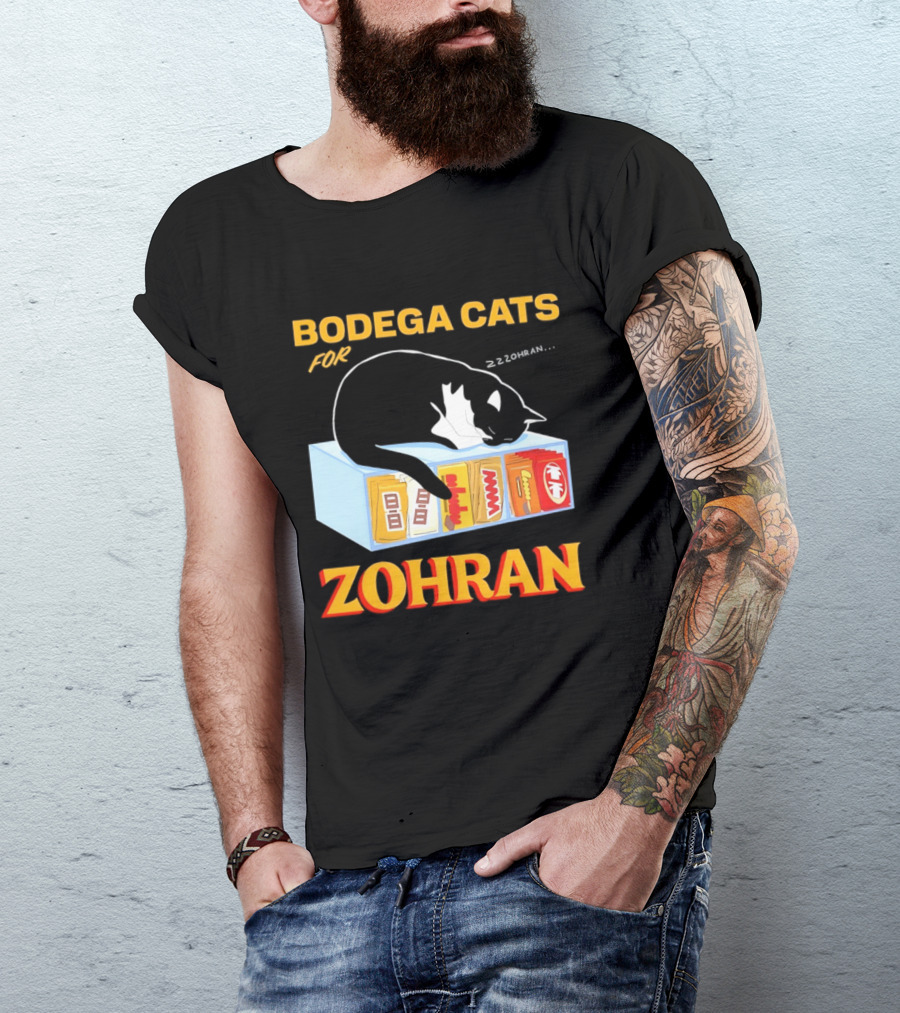 Bodega Cats For Zohran Cat Snack Kitty ZZZohran T-Shirt