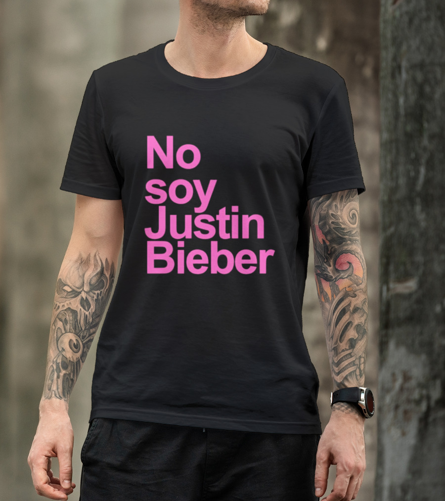 No Soy Justin Bieber Pop Music Celebrity Merchandise T-Shirt