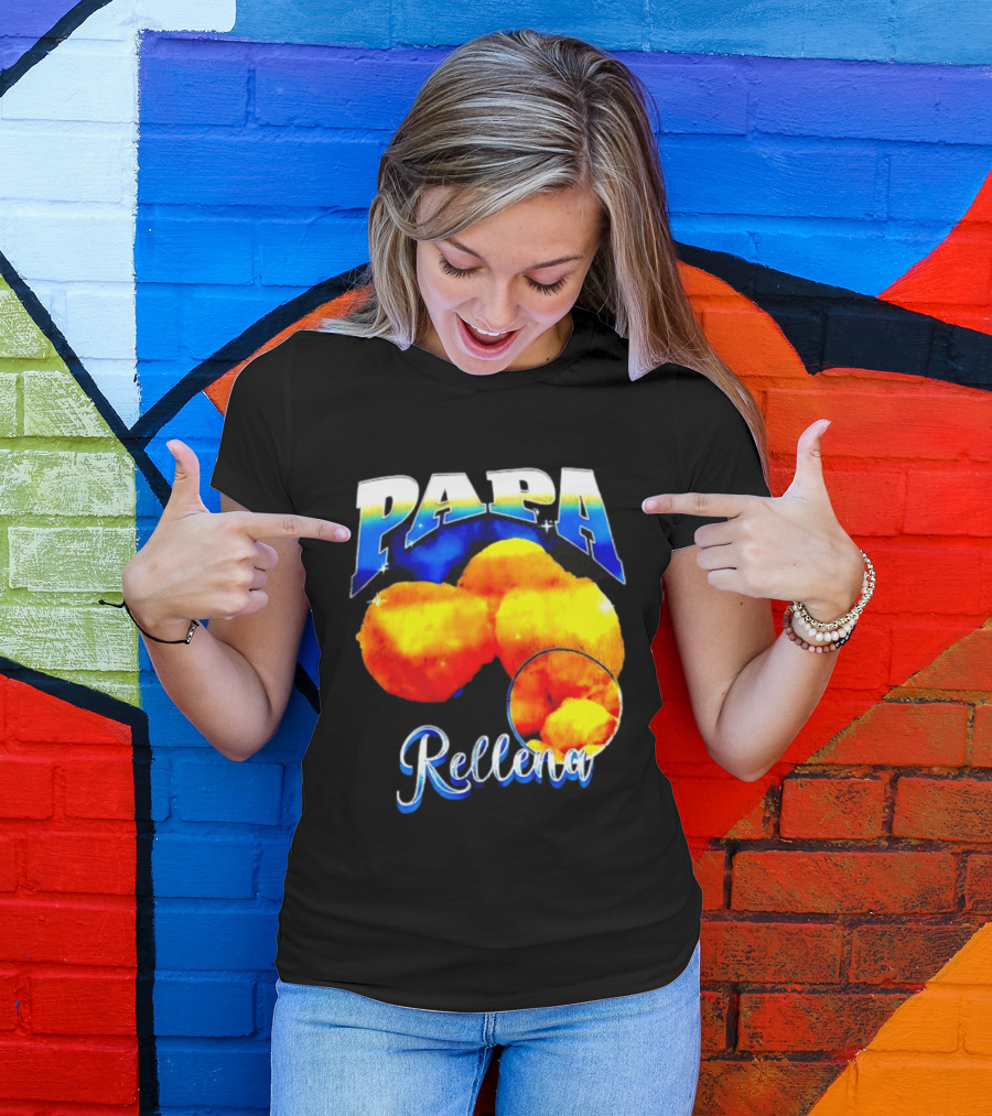 Papa Rellena Bold Text Potato Dish T-Shirt