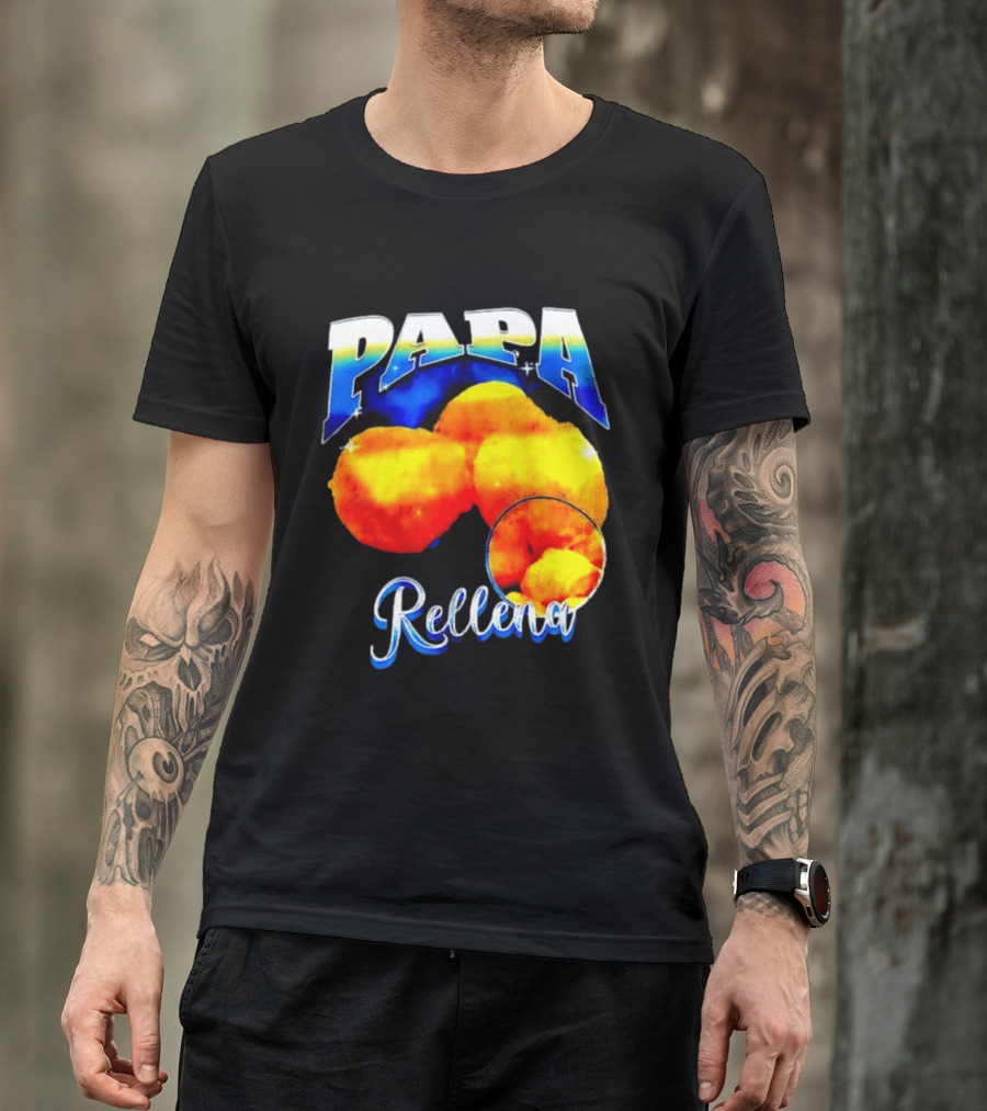 Papa Rellena Bold Text Potato Dish T-Shirt