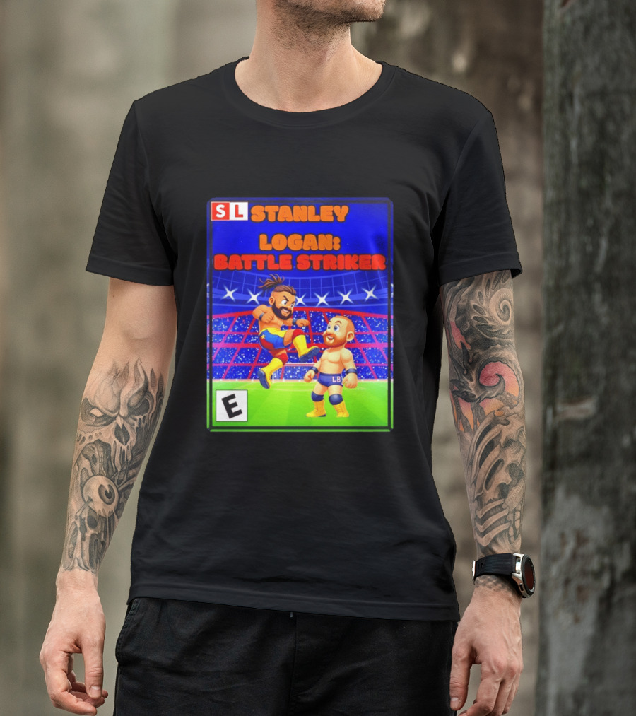 Stanley Logan Battle Striker Wrestling Game Cover T-Shirt