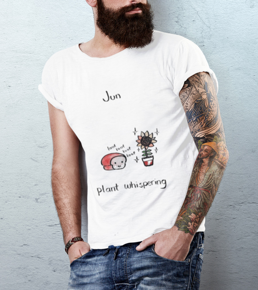 Jun Plant Whispering Bread Sunflower Loof Visual T-Shirt