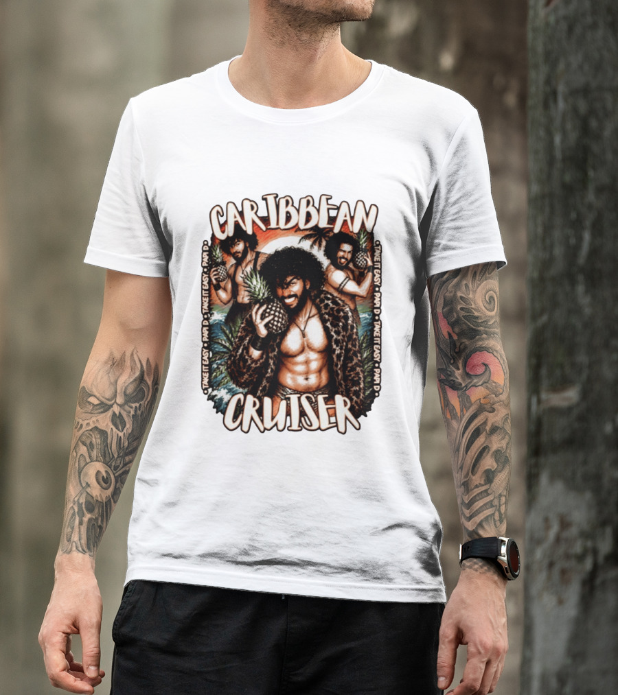 Caribbean Cruiser Papi D Take It Easy Pineapple T-Shirt