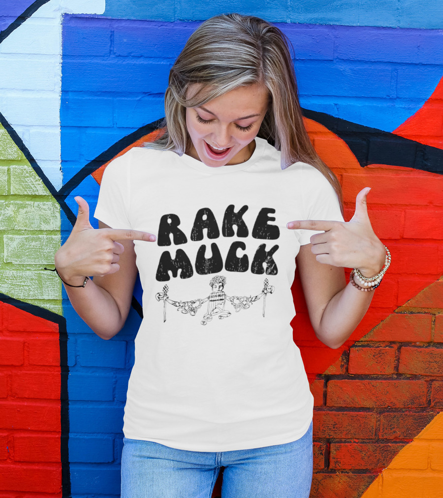 Rake Muck Mythology Pan Satyr Vintage Black And White T-Shirt