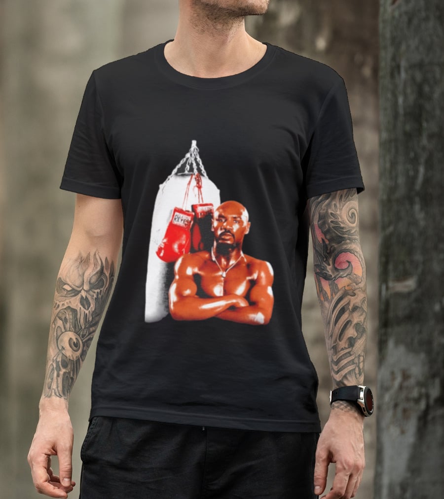 Marvelous Marvin Hagler With Cleto Reyes Boxing Gloves Iconic Champion T-Shirt