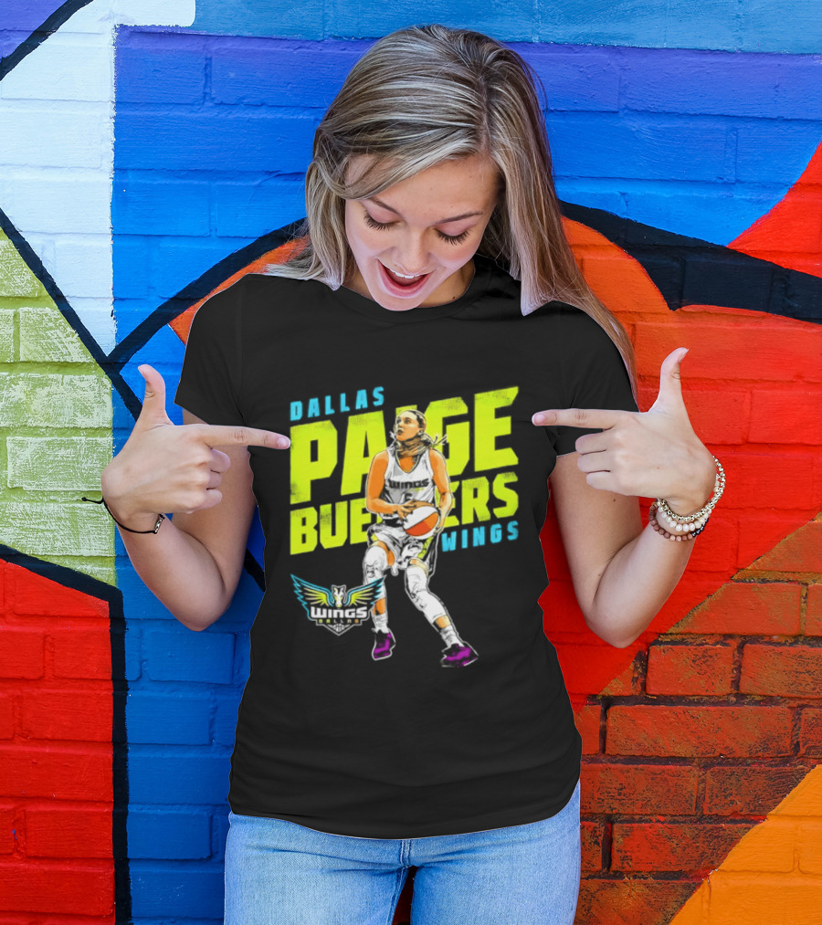 Dallas Wings Paige Bueckers WNBA Basketball Player T-Shirt