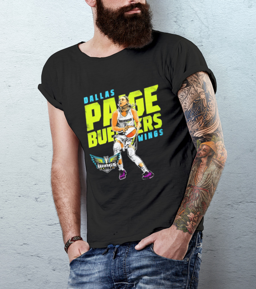 Dallas Wings Paige Bueckers WNBA Basketball Player T-Shirt