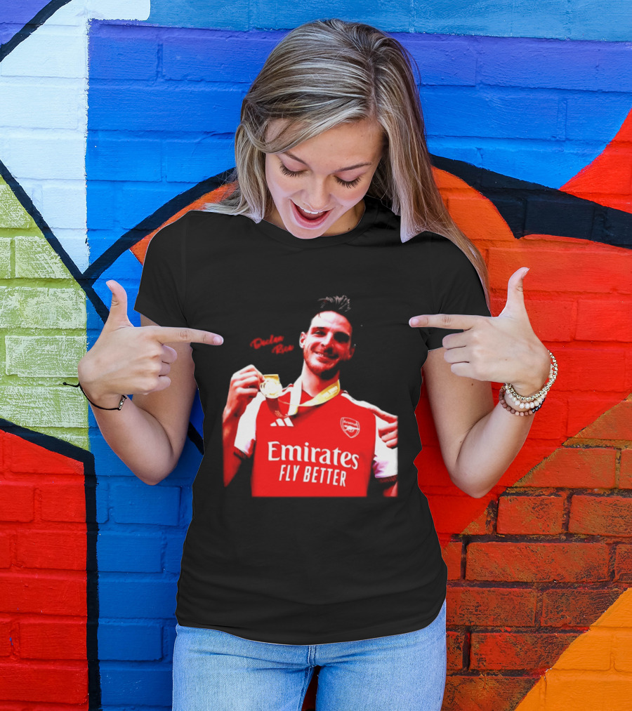 Declan Rice Arsenal Premier League Winner 2026 Emirates Fly Better T-Shirt