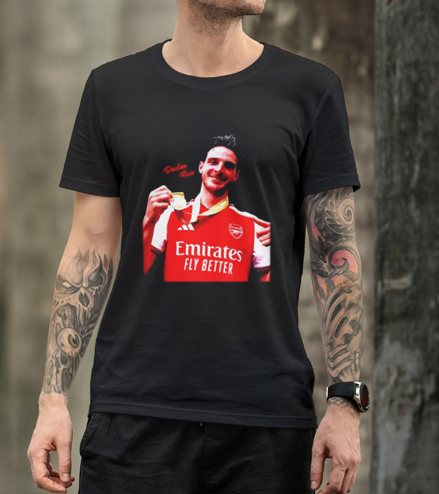Declan Rice Arsenal Premier League Winner 2026 Emirates Fly Better T-Shirt