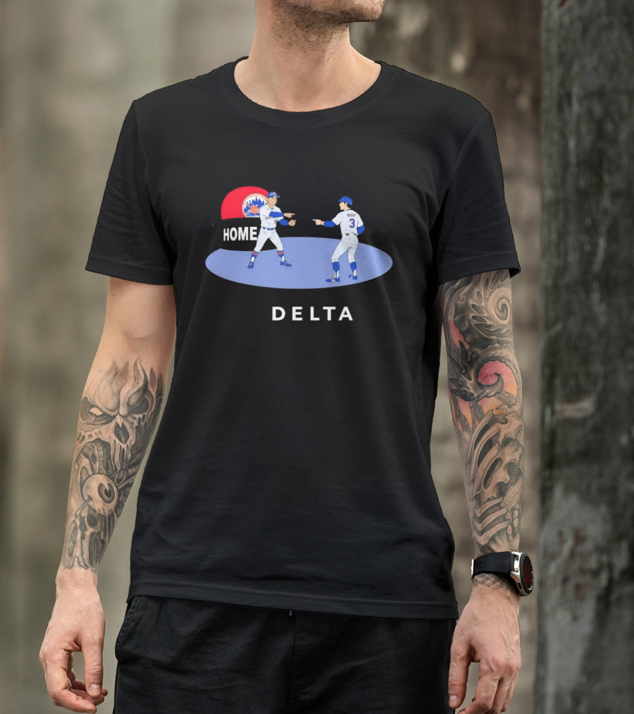 NY Mets Home Delta Carson Benge A.J. Ewing Spider Man Pointing Meme T-Shirt