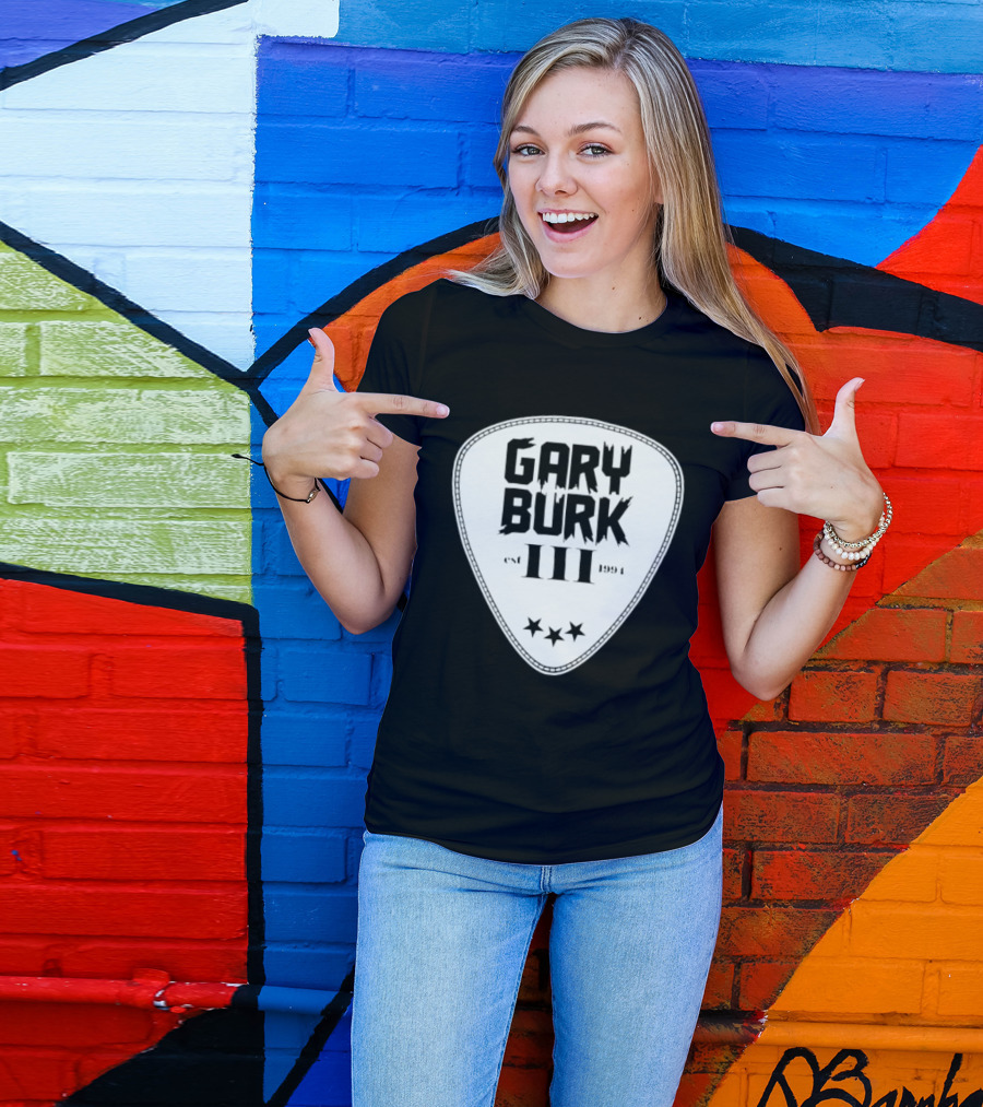 Gary Burk III Est 1994 Guitar Pick Musician Stars T-Shirt