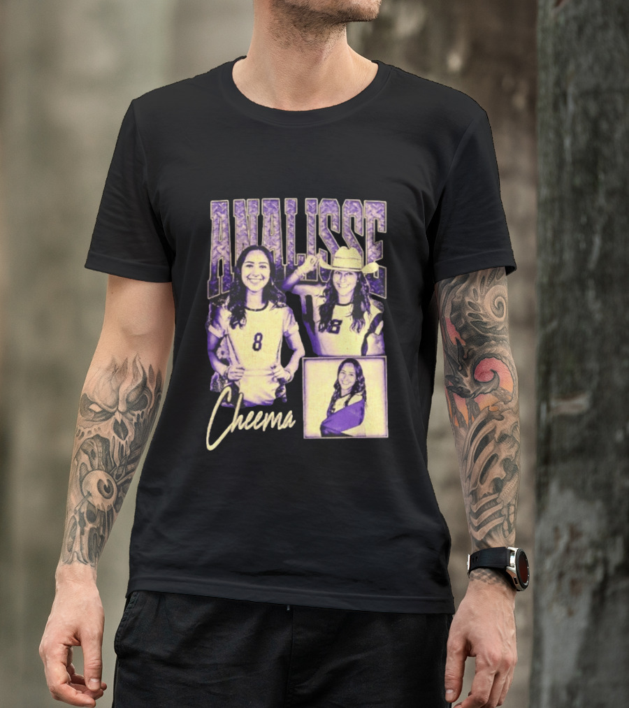Analisse Cheema Number 8 Jersey Sports Athlete T-Shirt