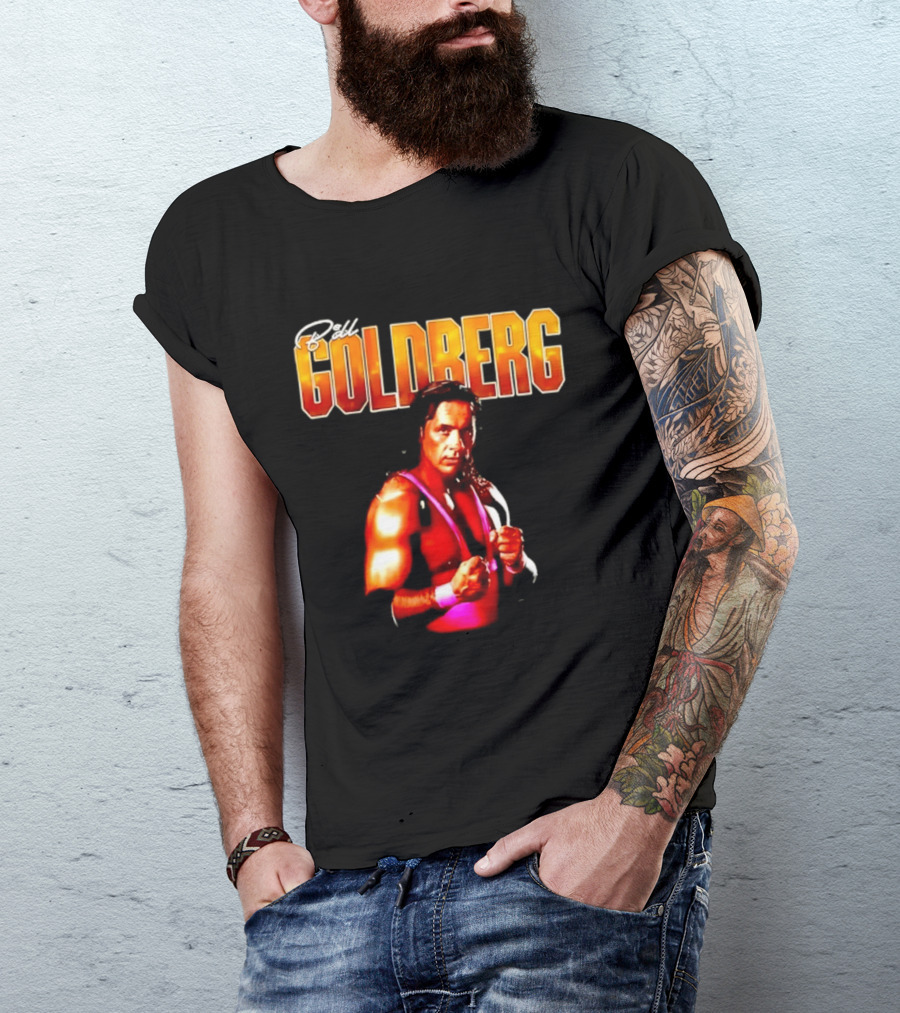 Bill Goldberg Bret Hart Portrait Wrestling Legends T-Shirt
