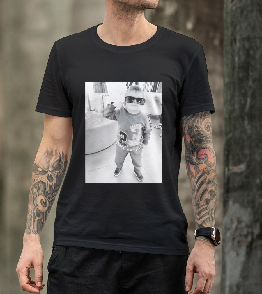 Hasbulla Hasbik Photo 23 Track And Field Black And White T-Shirt