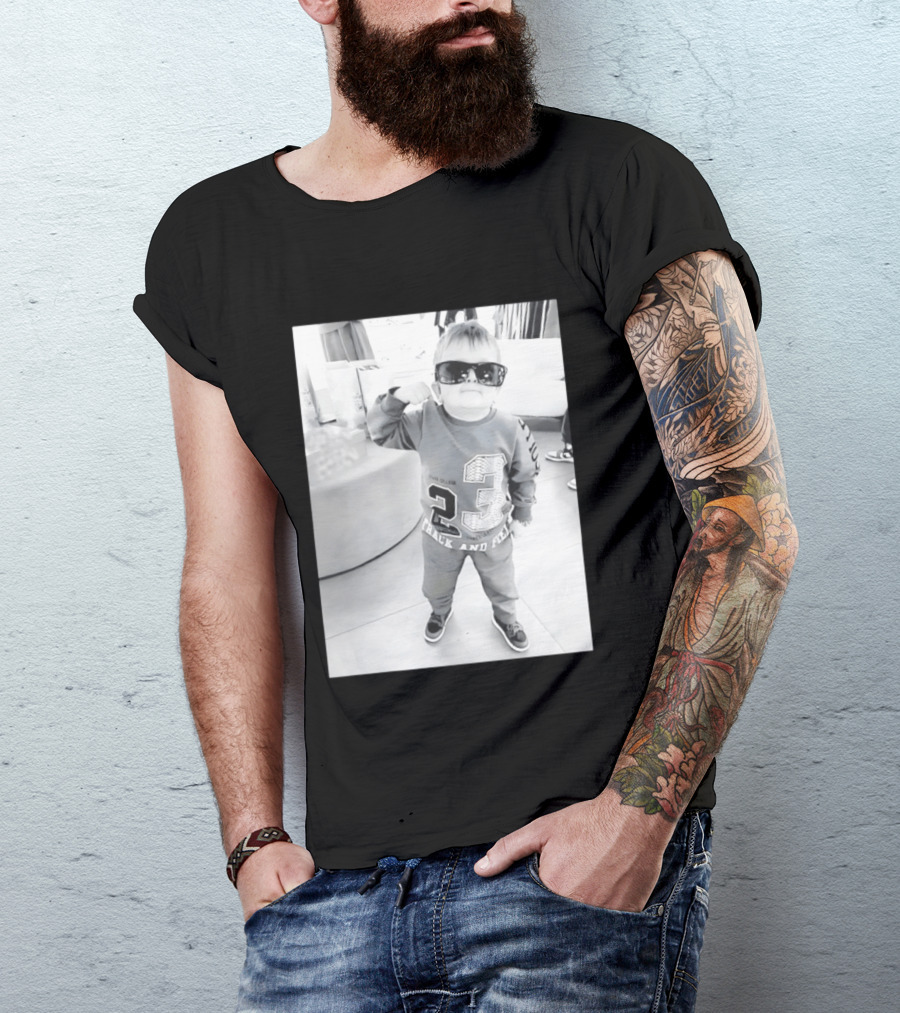 Hasbulla Hasbik Photo 23 Track And Field Black And White T-Shirt