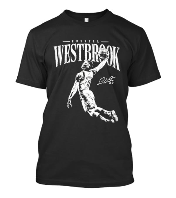 Russell Westbrook Oklahoma City Thunder Dunk Signature Basketball T-Shirt