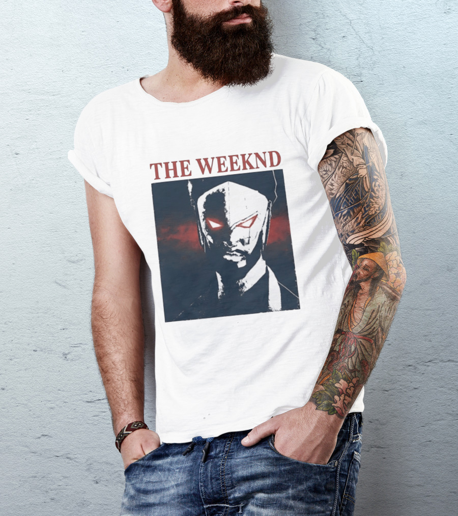 The Weeknd Suda51 Mask Concept Art London August 2026 T-Shirt