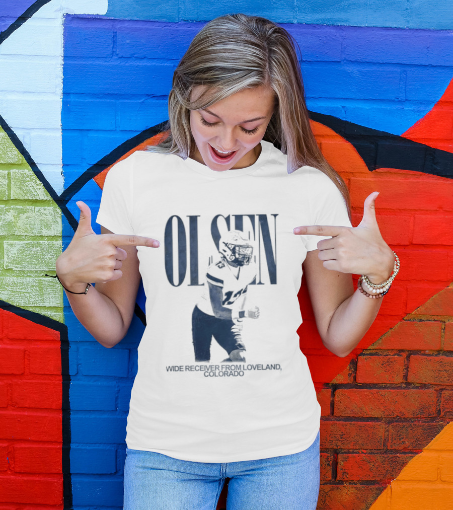 Olsen Wide Receiver Loveland Colorado Player Football T-Shirt