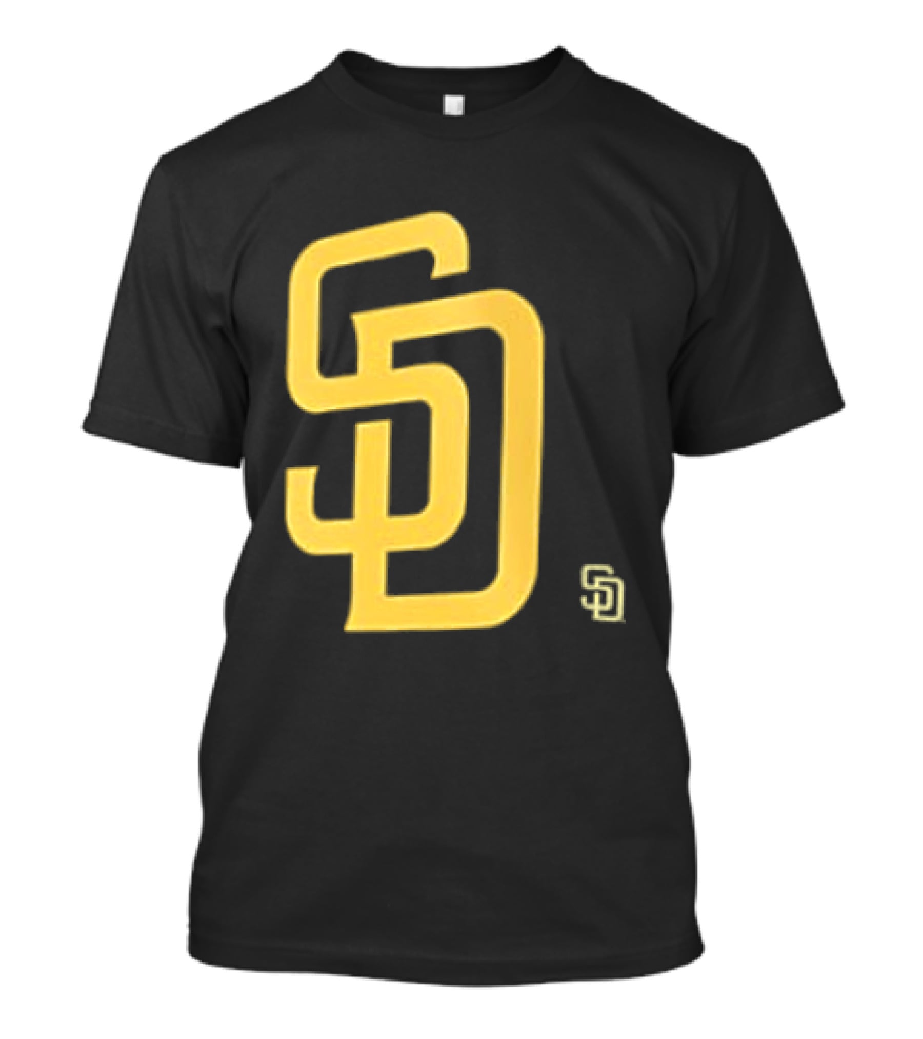 San Diego Padres SD Logo Cartoon 2 Sided T-Shirt