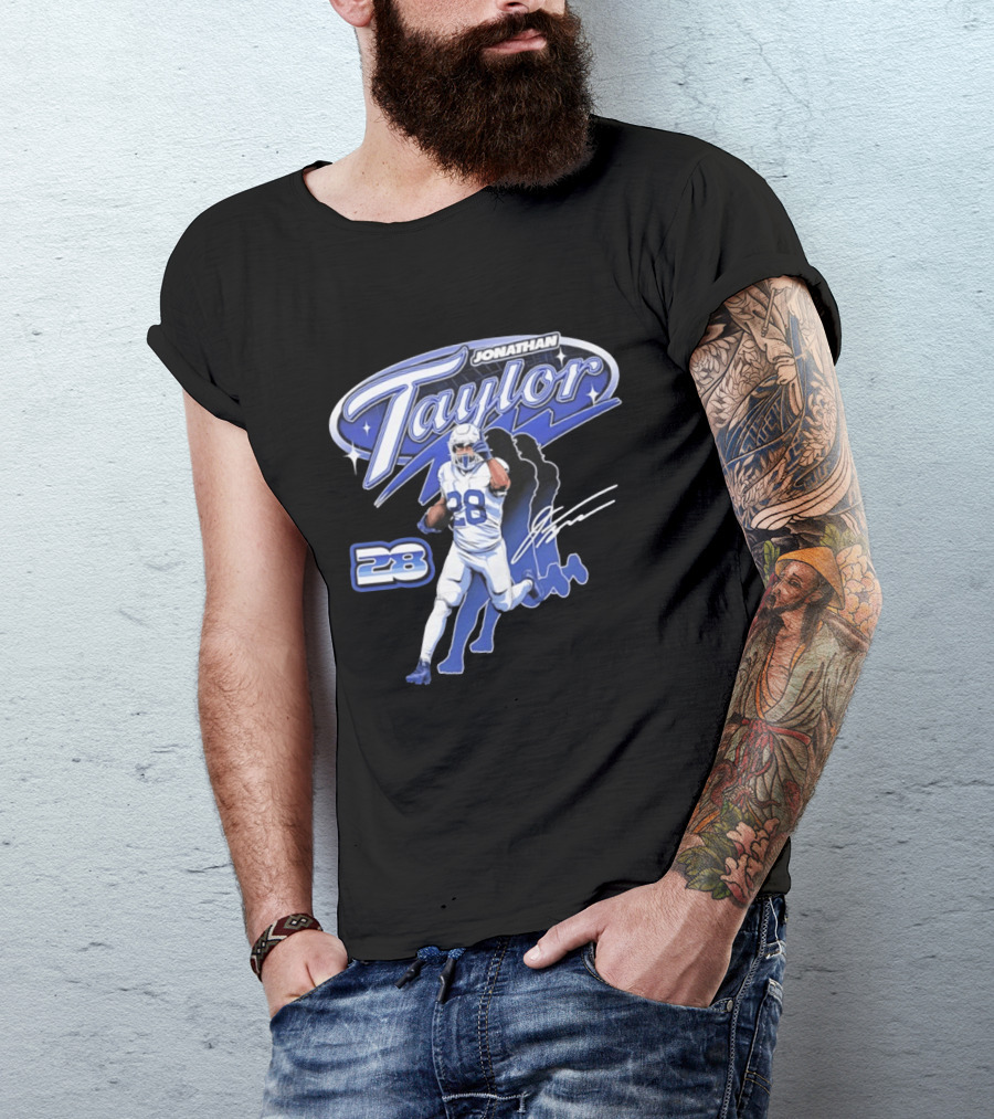 Jonathan Taylor 28 Indianapolis Colts Future Running Back T-Shirt
