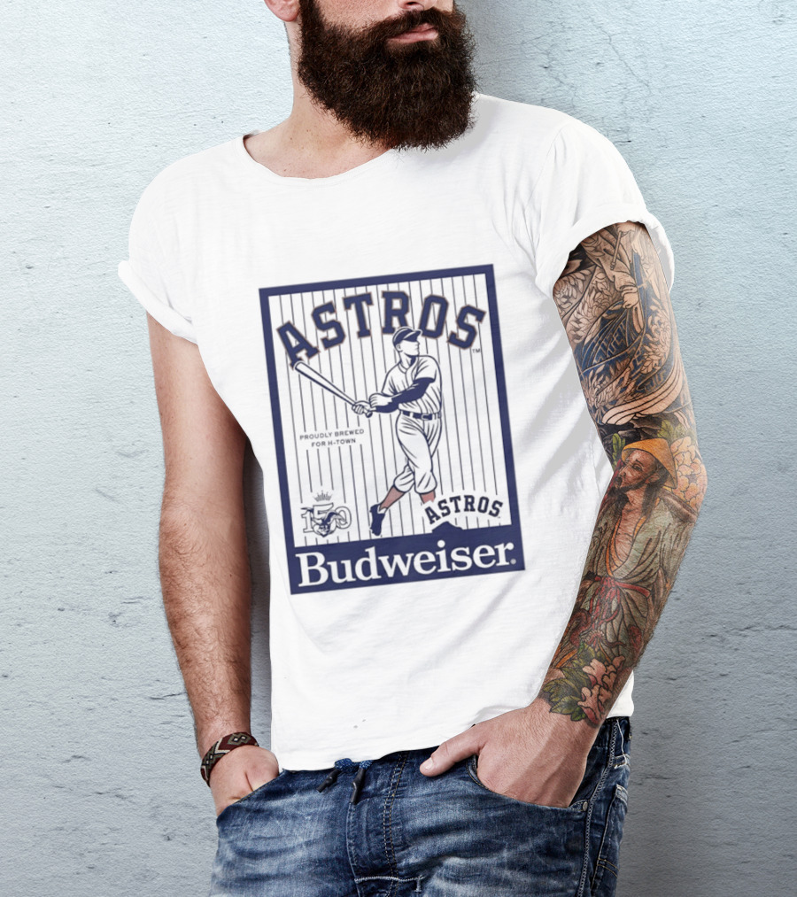 Budweiser Celebrating 150 Years Houston Astros Baseball T-Shirt