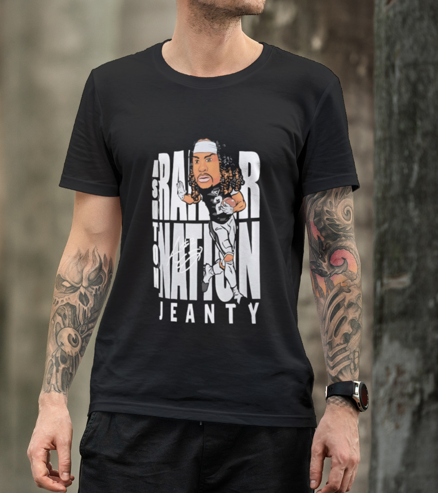 Las Vegas Raiders Raider Nation Ashton Jeanty Caricature T-Shirt