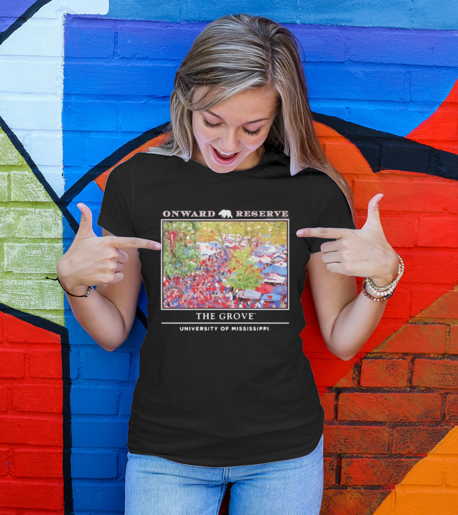 Onward Reserve The Grove University Of Mississippi Tailgate Scene T-Shirt