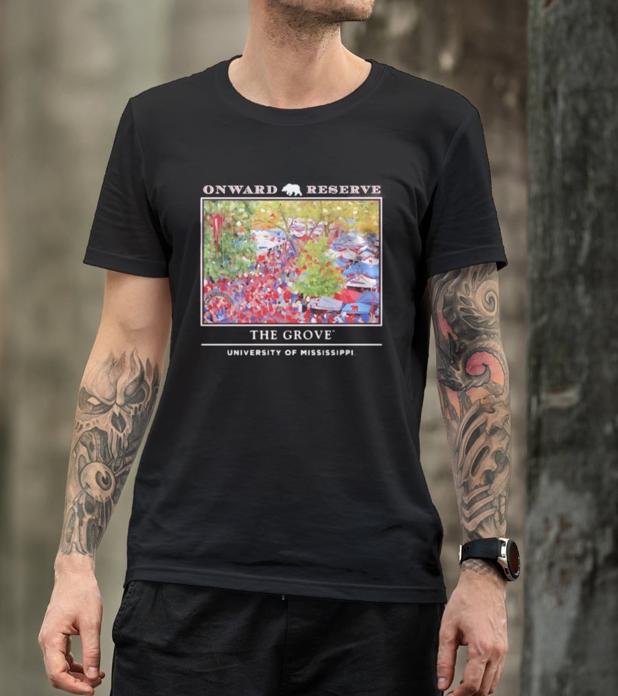 Onward Reserve The Grove University Of Mississippi Tailgate Scene T-Shirt
