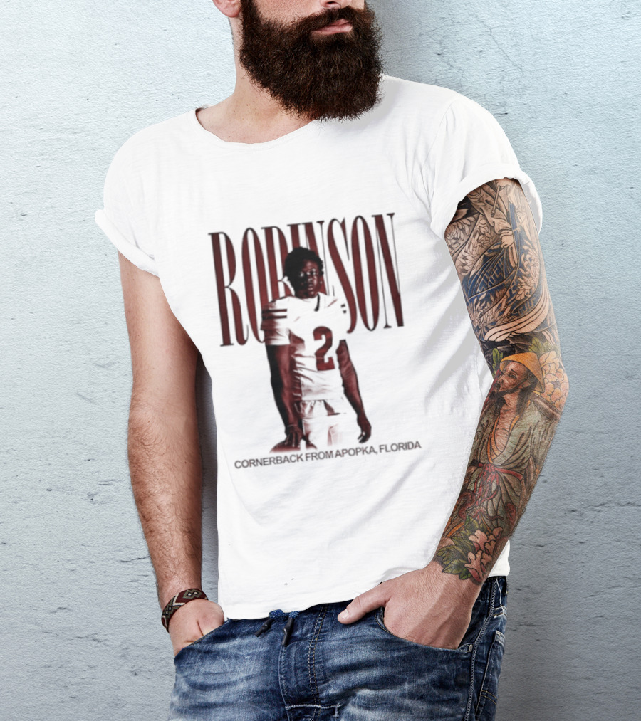 Robinson Football Cornerback From Apopka Florida T-Shirt