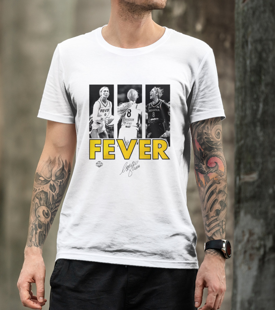 Sophie Cunningham Indiana Fever 8 Signature WNBA Player Collage T-Shirt
