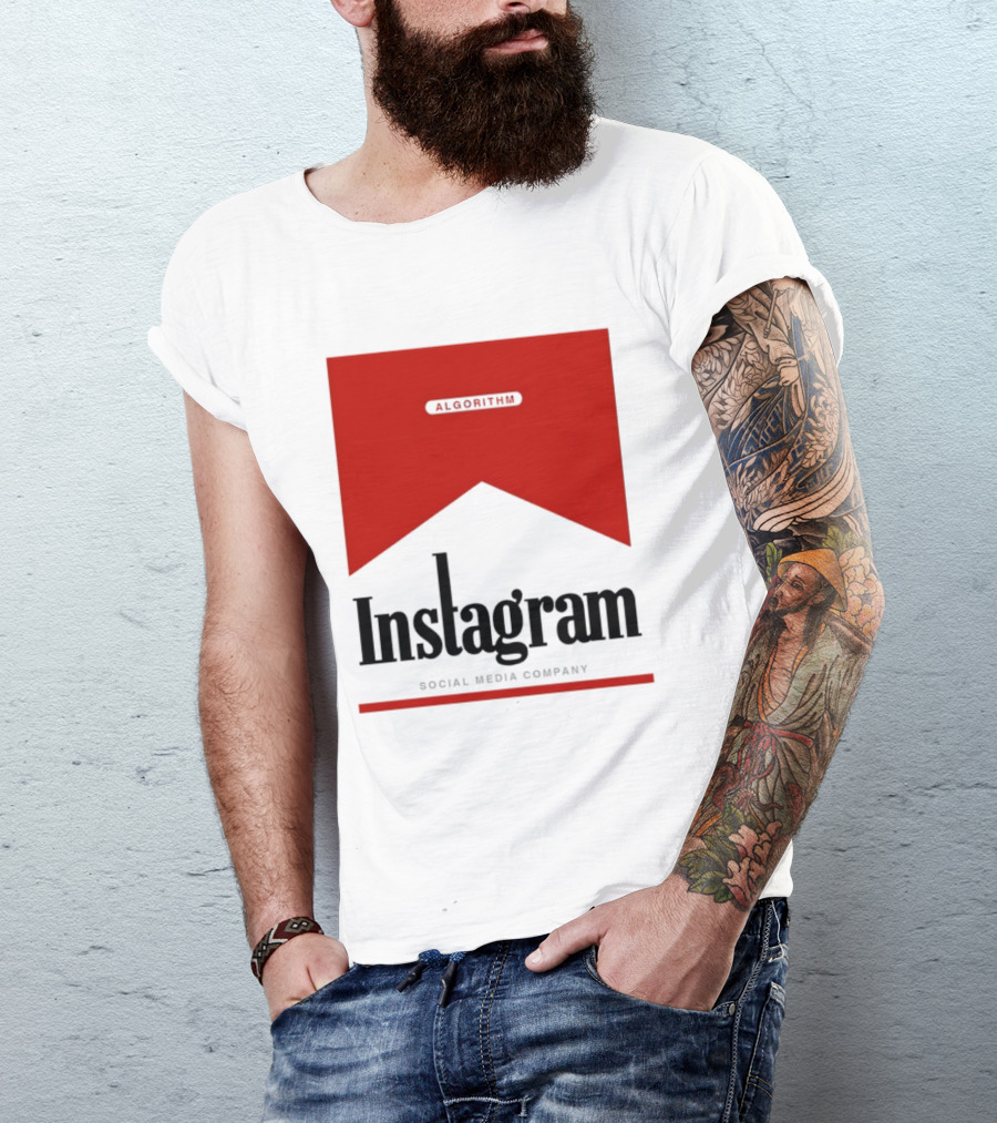 Instagram Social Media Company Algorithm Marlboro T-Shirt