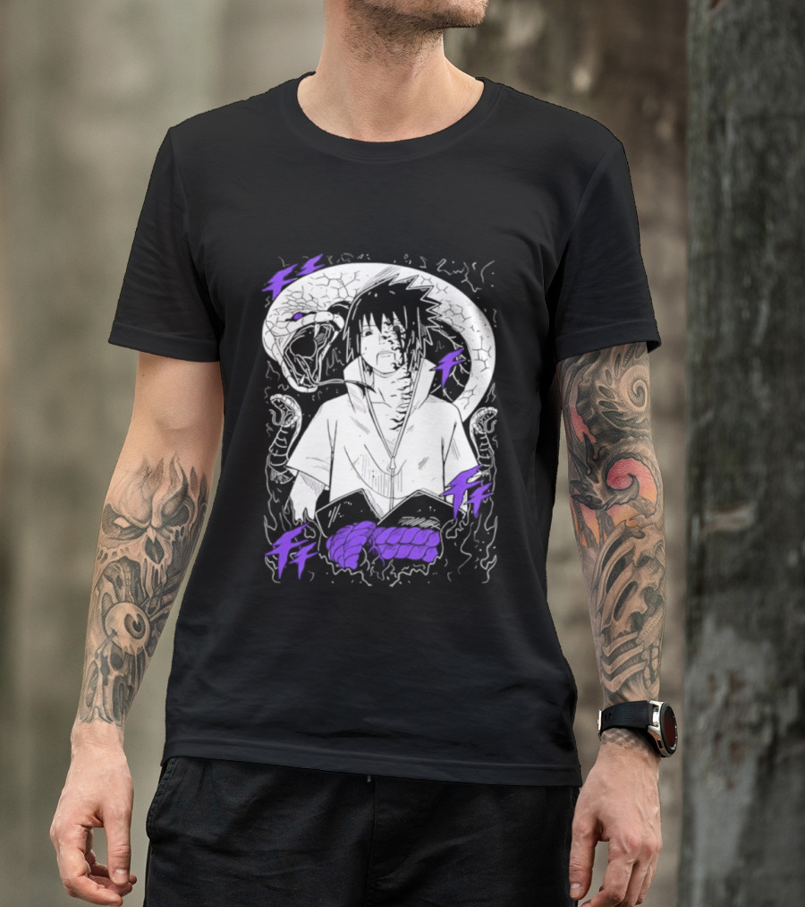 Sasuke Uchiha Orochimaru Snake Naruto Susanoo Mangekyo Sharingan T-Shirt