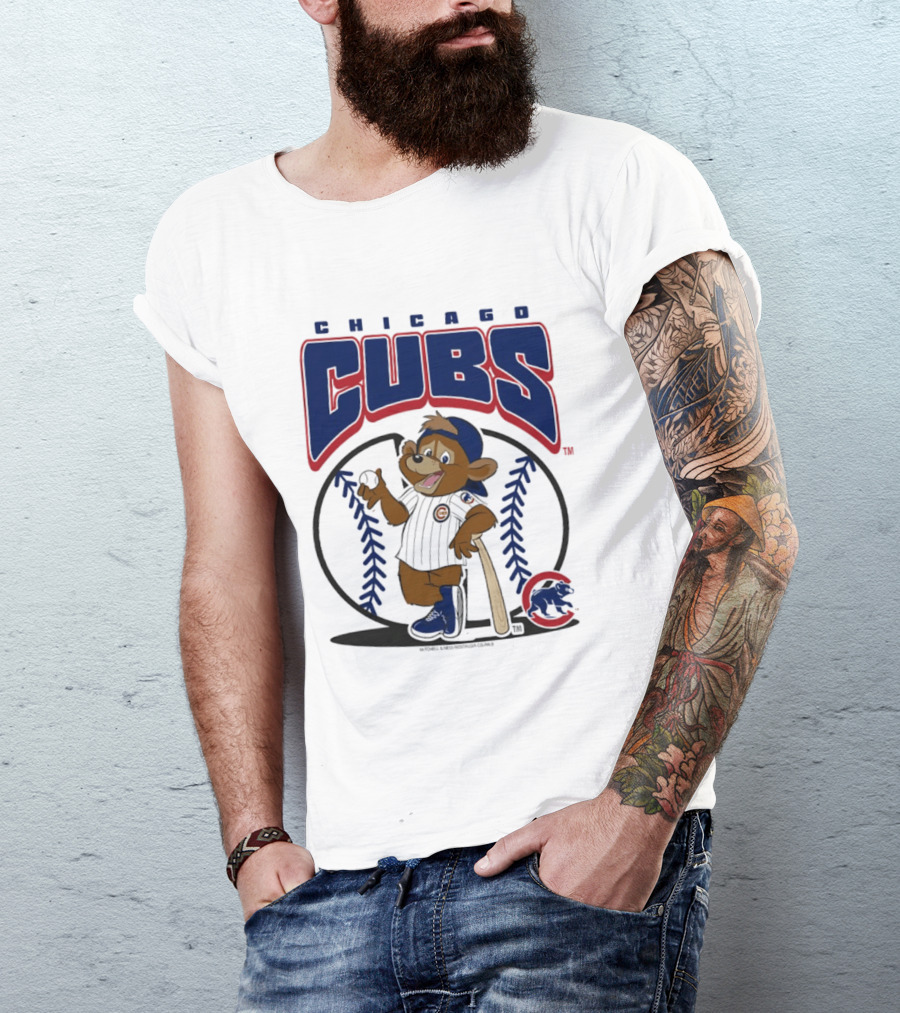 Chicago Cubs Clark The Cub MLB Baseball Character Logo 2026 T-Shirt