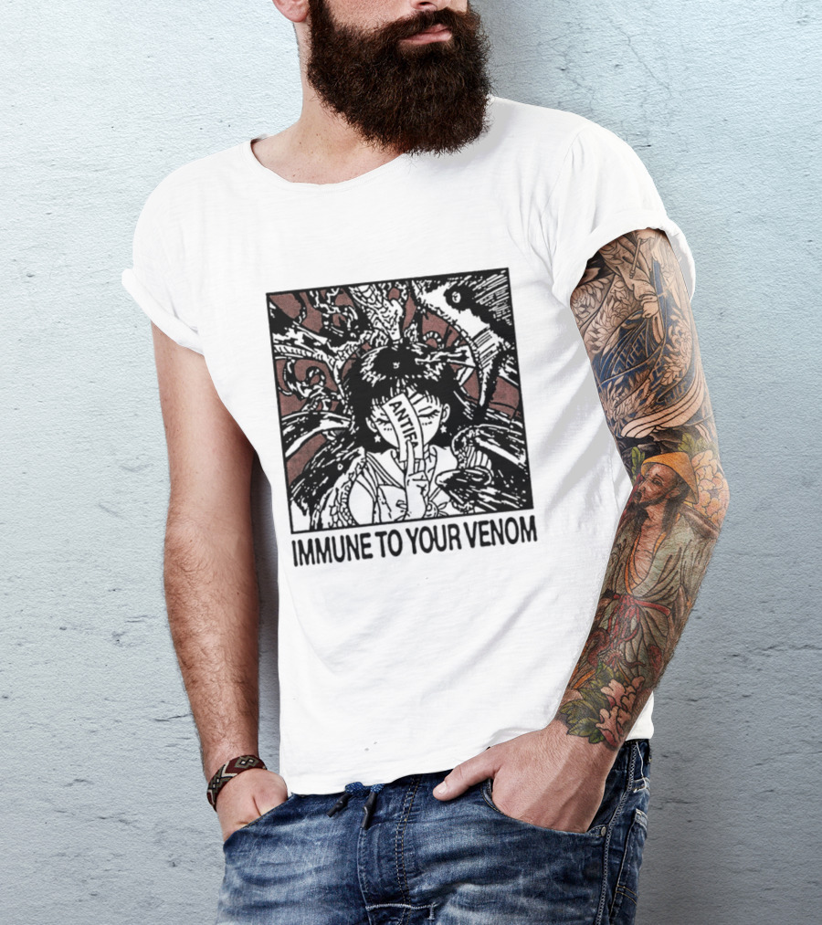 Antifa Immune To Your Venom Antifascist T-Shirt