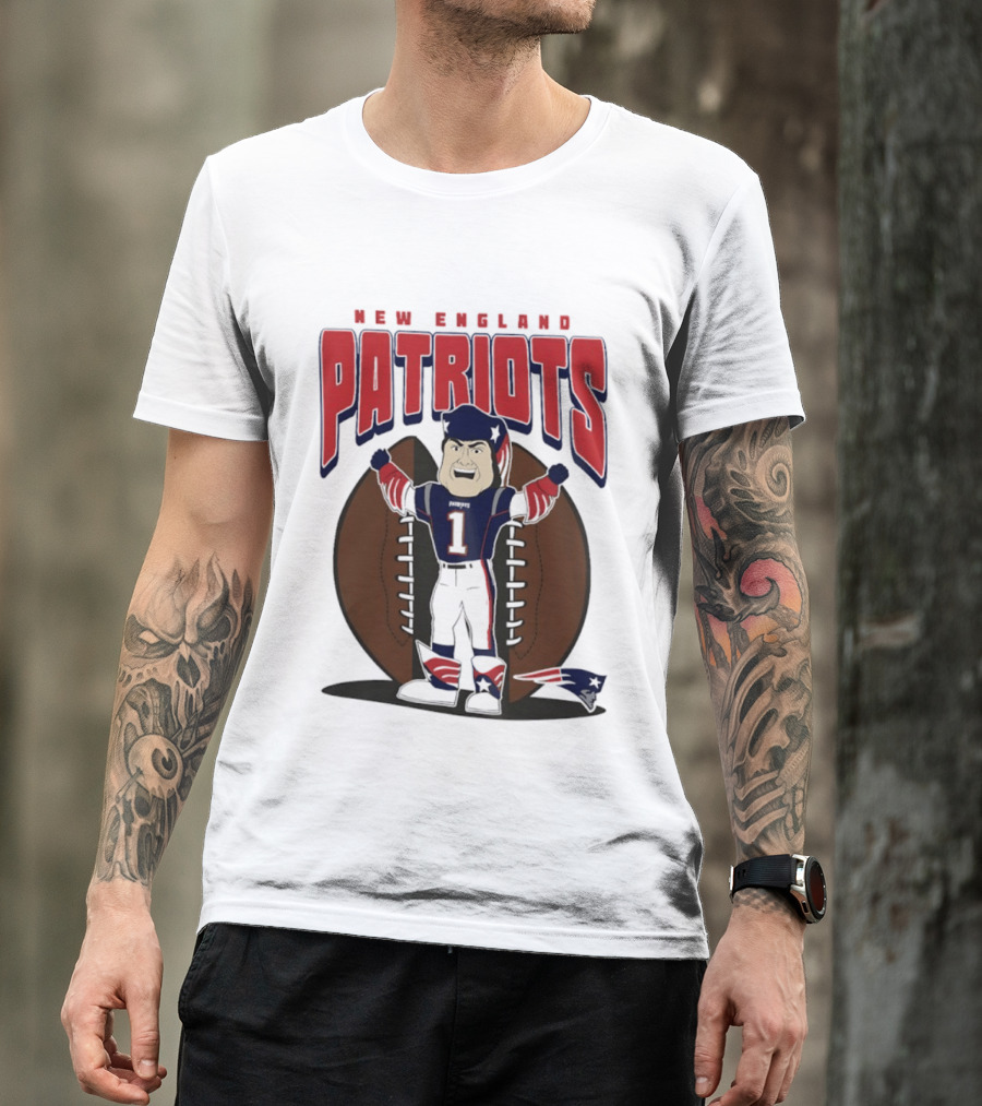 New England Patriots Pat Patriot Mania 2026 Football T-Shirt