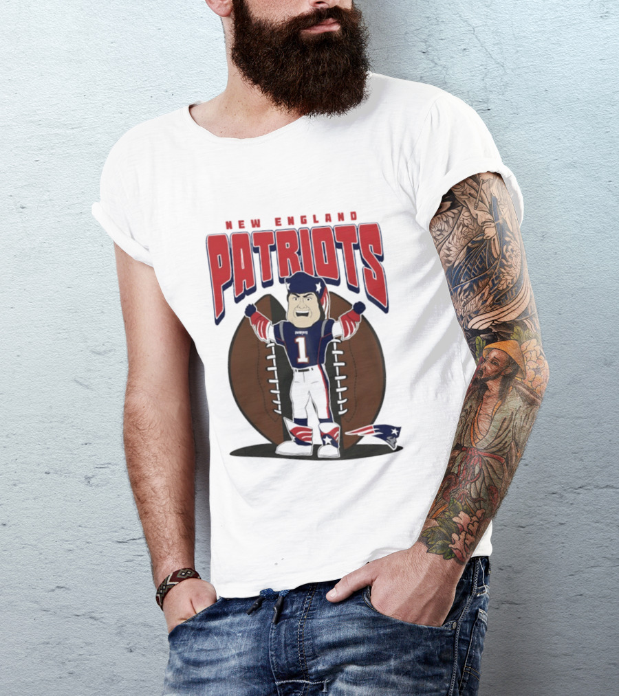 New England Patriots Pat Patriot Mania 2026 Football T-Shirt