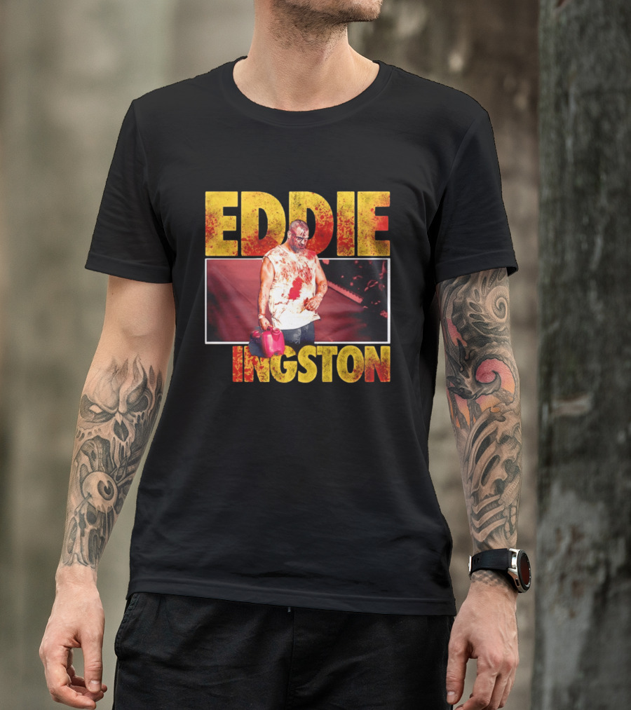 Eddie Kingston Bloody Gas Can Wrestler Image T-Shirt